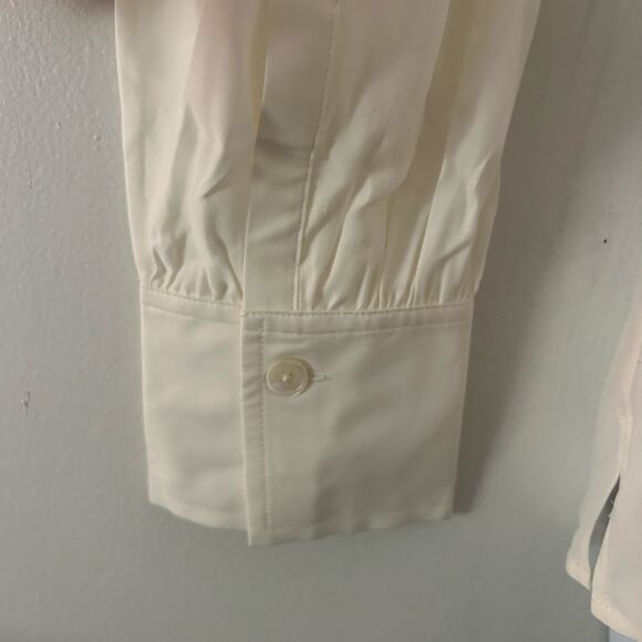 Madewell Women's 100% Silk Button Utility Pocket Shirt Blouse L Large New Flaw - Picture 7 of 13